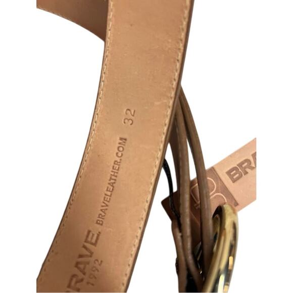 NWT! Brave‎ Eziz Nappa Leather Italy Belt SIZE-32 main image 5